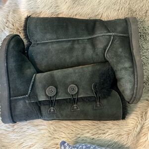 Ugg Black triple Button Boots